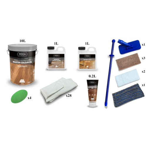 Kit Saving: DC104 (h) Element 7 oiling V natural, fired or nero floor, work by hand, 116 to 135m2  (DC)